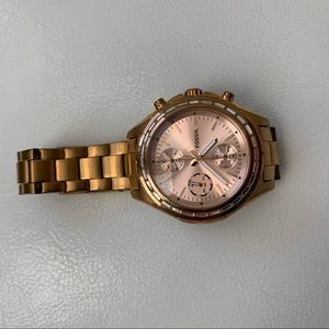 Rose Gold Fossil Watch